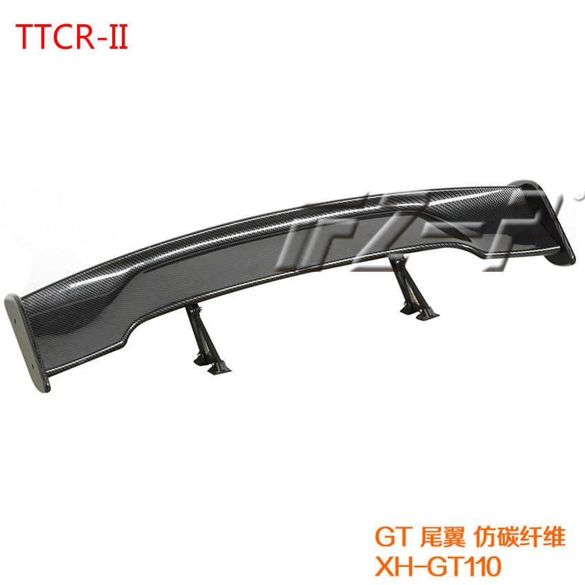 並行輸入品】 汎用 カーボン調 145cm GTウイング リアスポイラー 角度