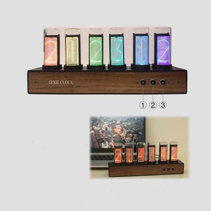 並行輸入品】 LEDグローデジタル時計ニキシー管時計キットDIY電子