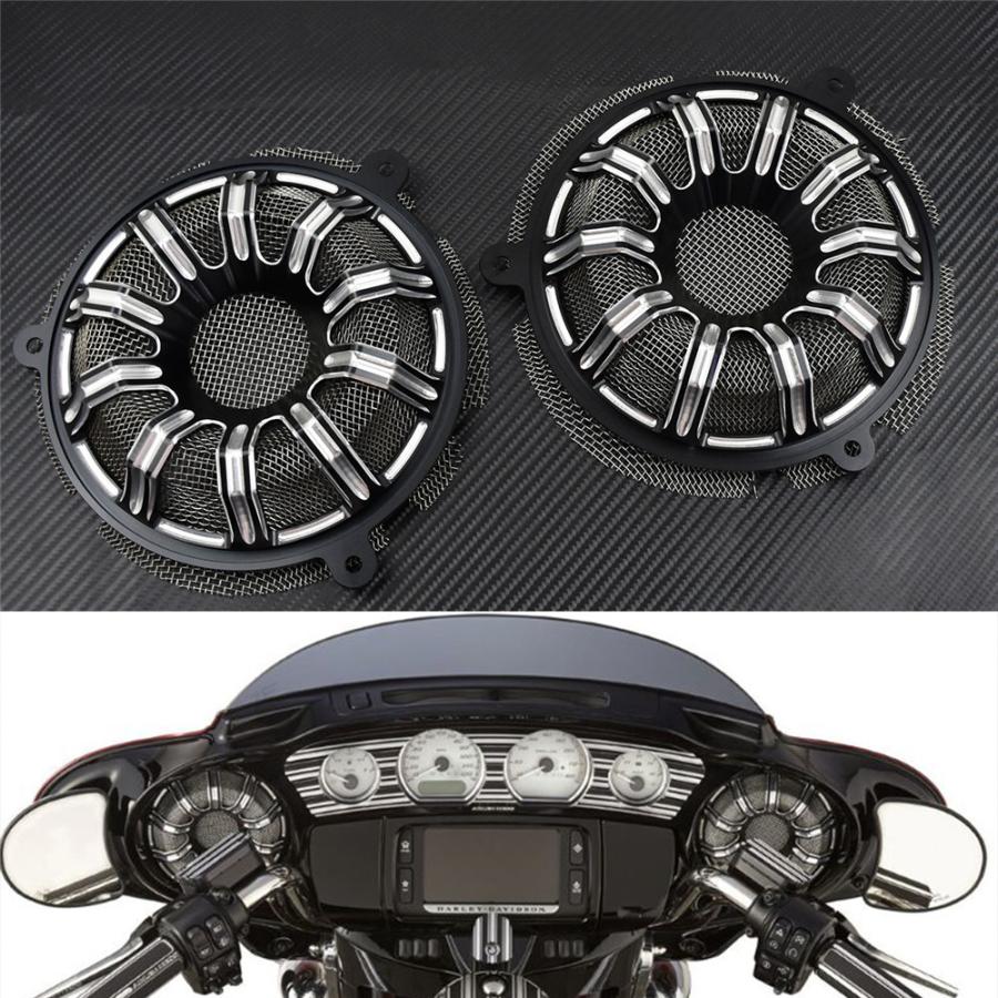 【並行輸入品】 フロントスピーカー グリル マスクカバー カスタム 高品質 エレグライドトライグライドストリートグライド FLHX 2014 2015 2016 2017-2019_1