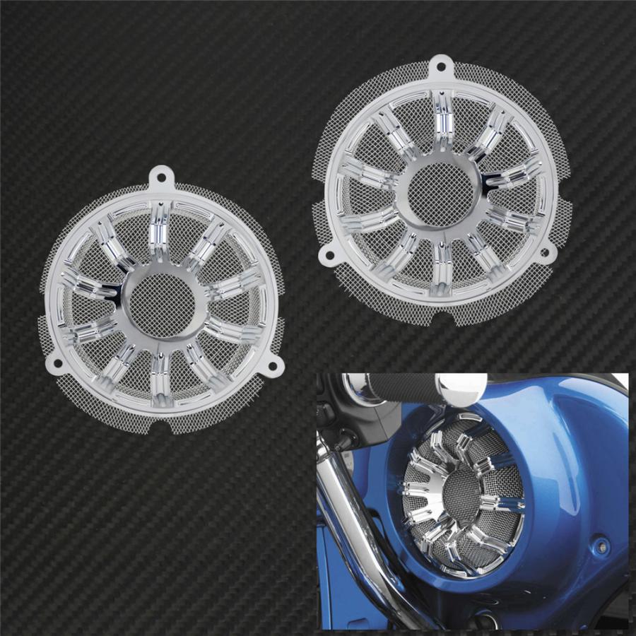 【並行輸入品】 フロントスピーカー グリル マスクカバー カスタム 高品質 エレグライドトライグライドストリートグライド FLHX 2014 2015 2016 2017-2019_2