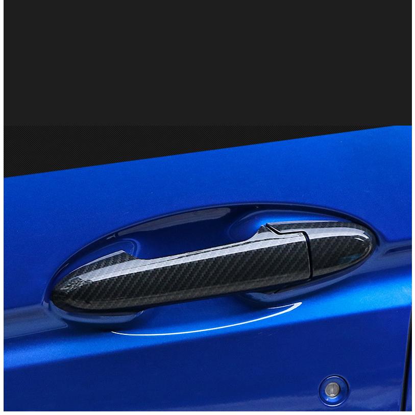 車のドアハンドルカバー Compatible With For Fit For GK5 2014-2018 車外装ドアハンドルカバー 【並行輸入品】 ホンダ フィット GK5 カーボンファイバータイプ ドアハンドルカバー