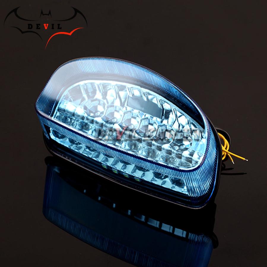 【並行輸入品】 新品未使用 スモーク:レンズカット有 CBR1100XX用/ホーネット用/250/600 LEDテールランプ ウィンカー機能内蔵の画像