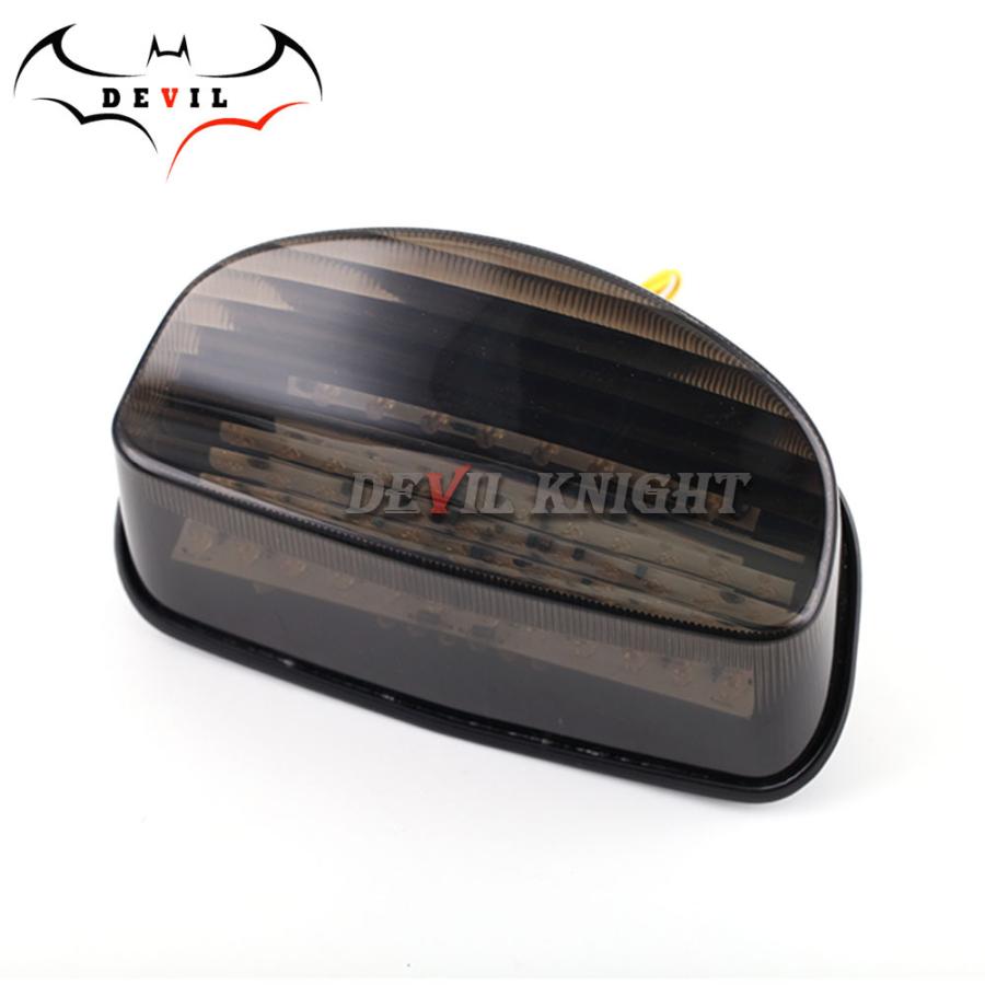 【並行輸入品】 新品未使用 スモーク:レンズカット有 CBR1100XX用/ホーネット用/250/600 LEDテールランプ ウィンカー機能内蔵の画像