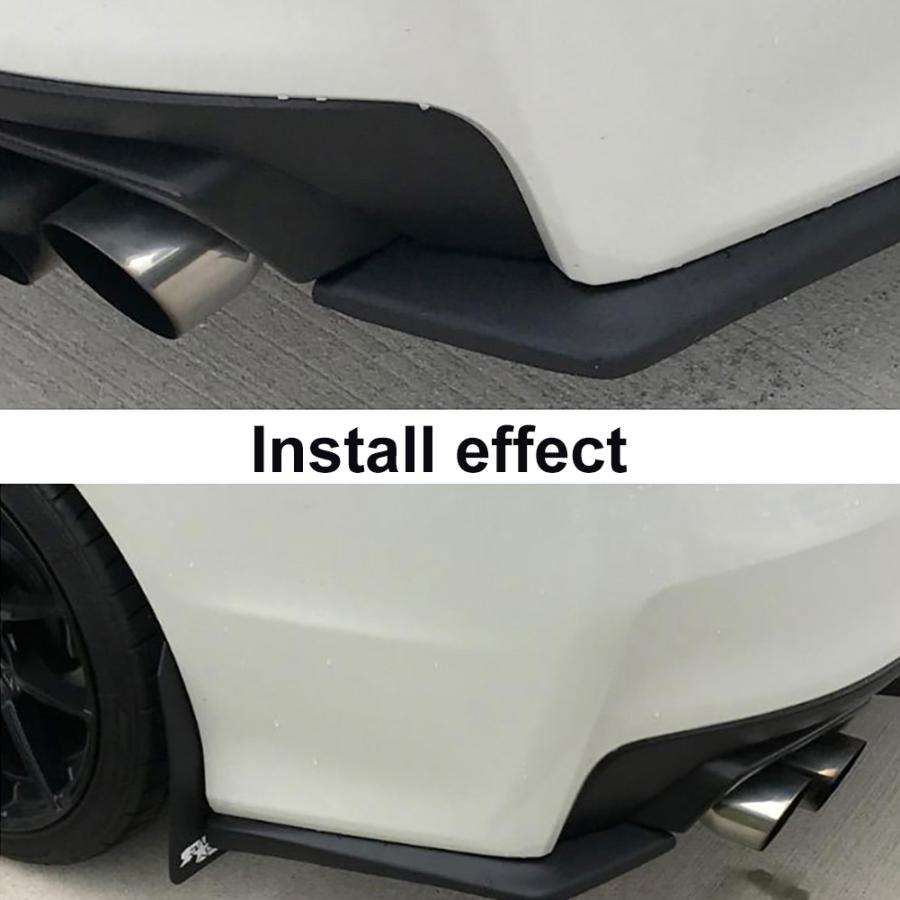 並行輸入品】 リア サイド アンダー スプリッター スポイラー
