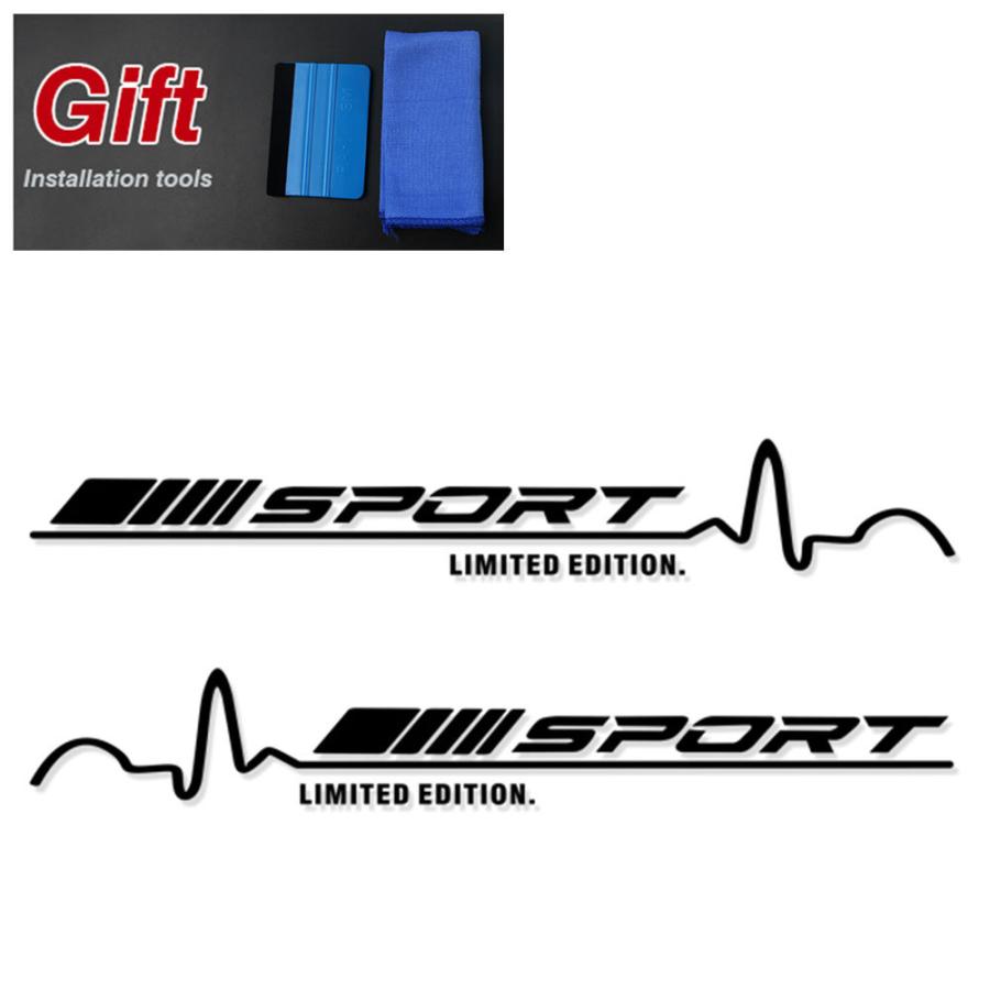 並行輸入品】 ベンツ AMG スポーツ サイド ステッカー デカール 左右