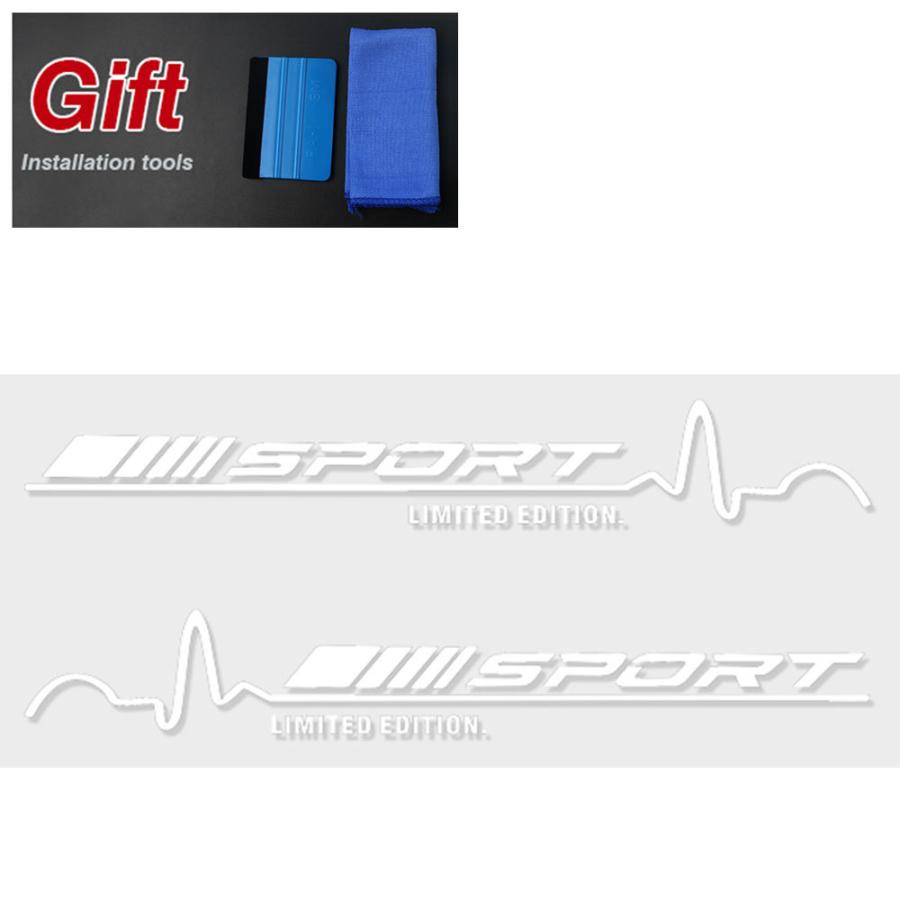 並行輸入品】 ベンツ AMG スポーツ サイド ステッカー デカール 左右
