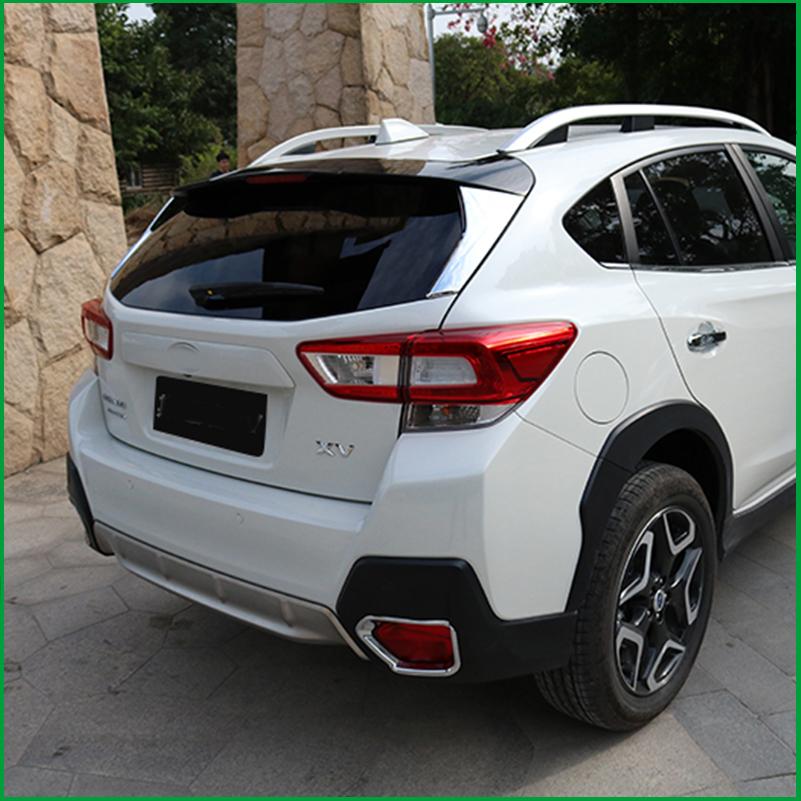 スバル xv 2018 2019 自動車部品 リアスポイラートリム abs クローム 