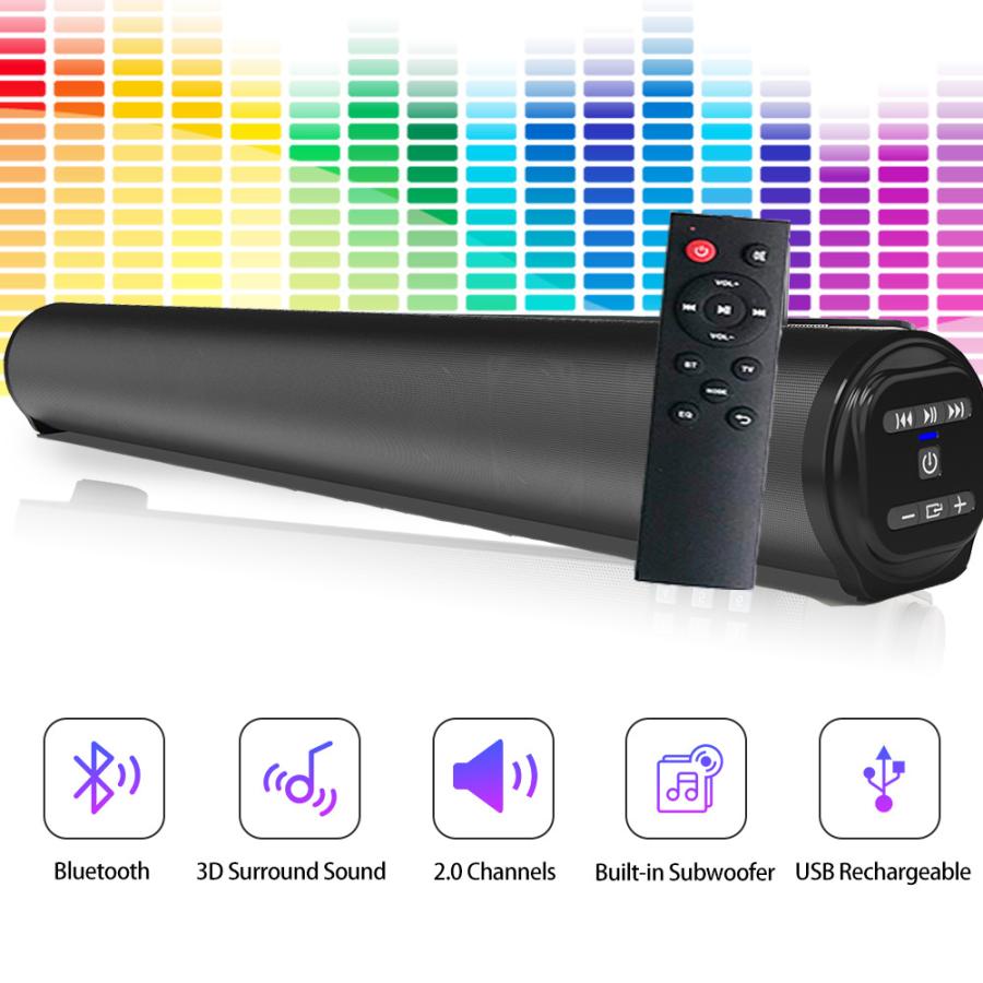 20ワット テレビサウンドバー 有線と無線 bluetooth互換 ホーム 20ワット テレビサウンドバー 有線と無線 bluetooth互換 ホーム