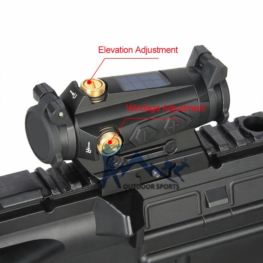 【並行輸入品】 ライフルスコープ Ppt照準器 1 × 20ミリメートル コンパクト エアガンレッドドット サイト 2MOA 太陽エネルギー 狩猟撮影光学 OS2-0126_1