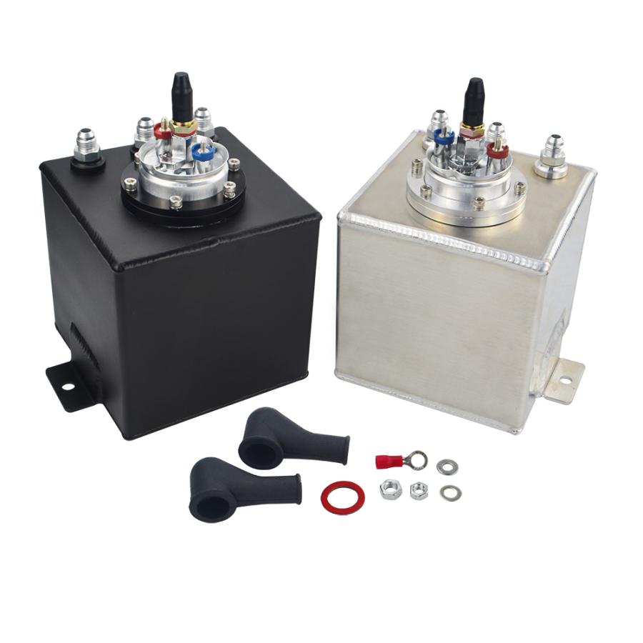 並行輸入品】 燃料サージタンク 2l ブラック ビレットアルミニウム