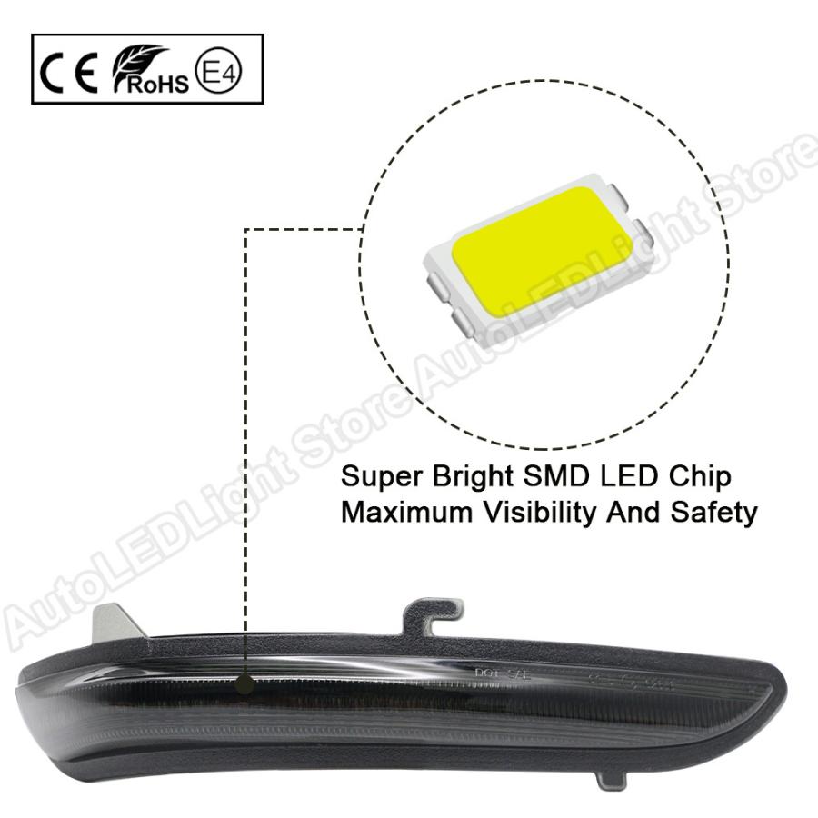 【並行輸入品】 Peuugeot 208 2008 for Citroen c3 c4 Cactus for Opel/Vauxhall Corsa f ダイナミックサイドミラーシェード ともし火 ライト、レンズ-車、バイク、自転車