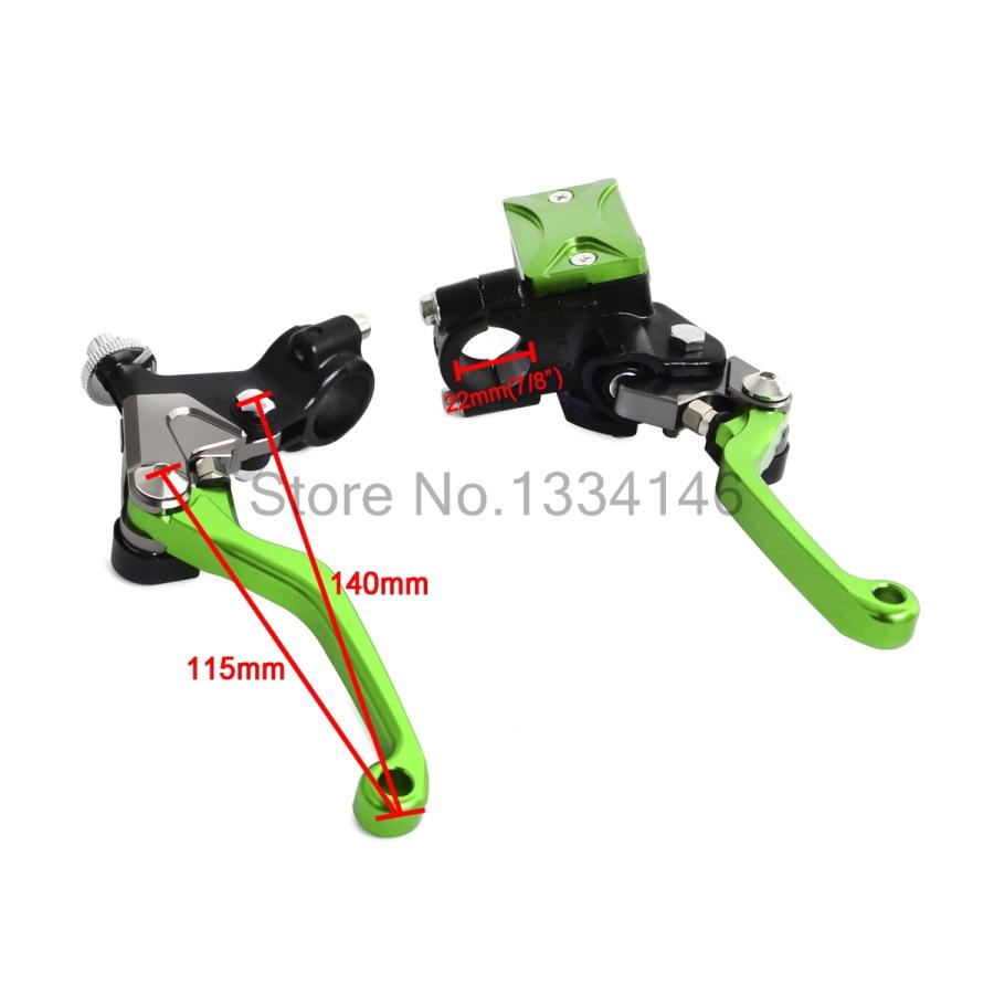 【並行輸入品】 カワサキ kx 65 85 125 250 klx 125 250 450 オートバイ 油圧ブレーキ レバーセット 7/8 \" アセンブリの画像