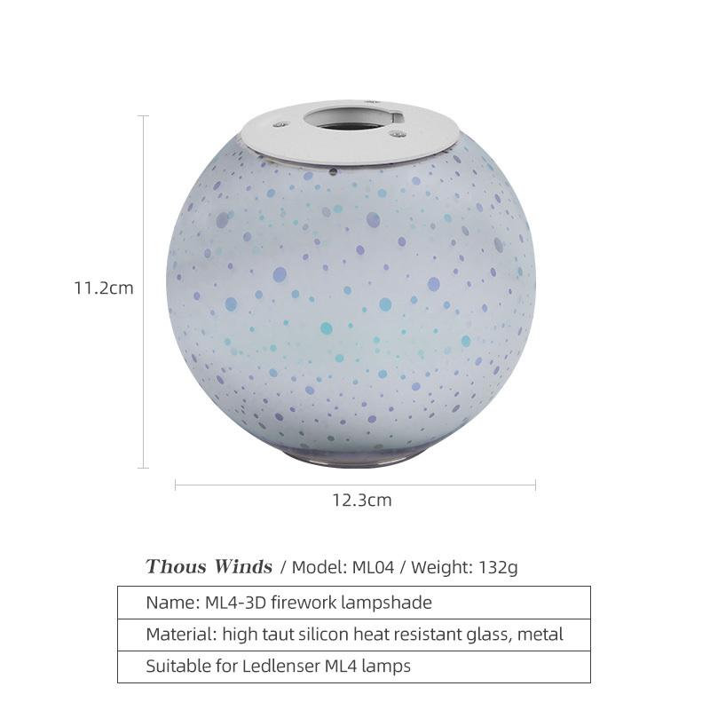 【並行輸入品】 Thous winds ledlenser ml43d 花火ランタン ランプシェード アウトドア キャンプ ledライト アートライト シャドウランプシェード_3