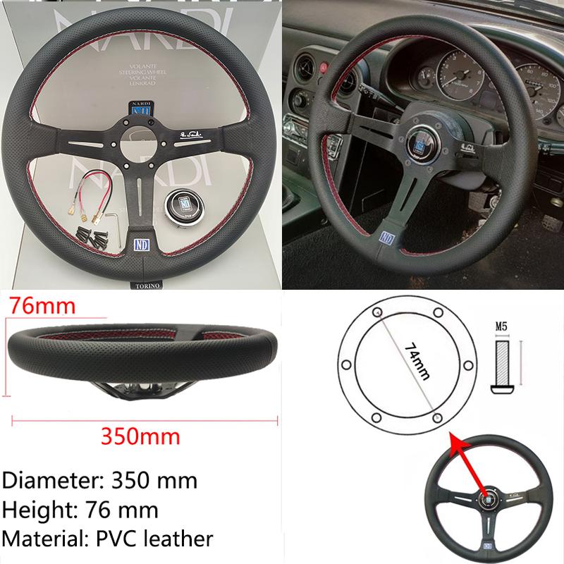 新品レザーステアリング スポーツステアリングホイール ハンドル 新品レザーステアリング スポーツステアリングホイール ハンドル