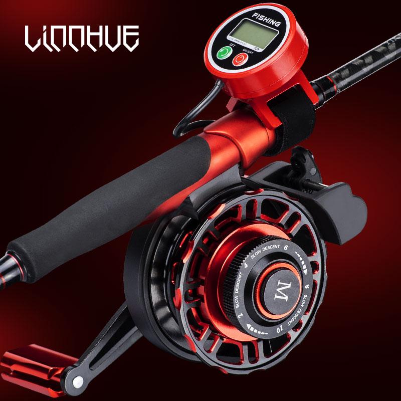 【並行輸入品】 釣り用デジタルディスプレイ 釣り用インライン金属スプール 3.6:1 釣り道具_6