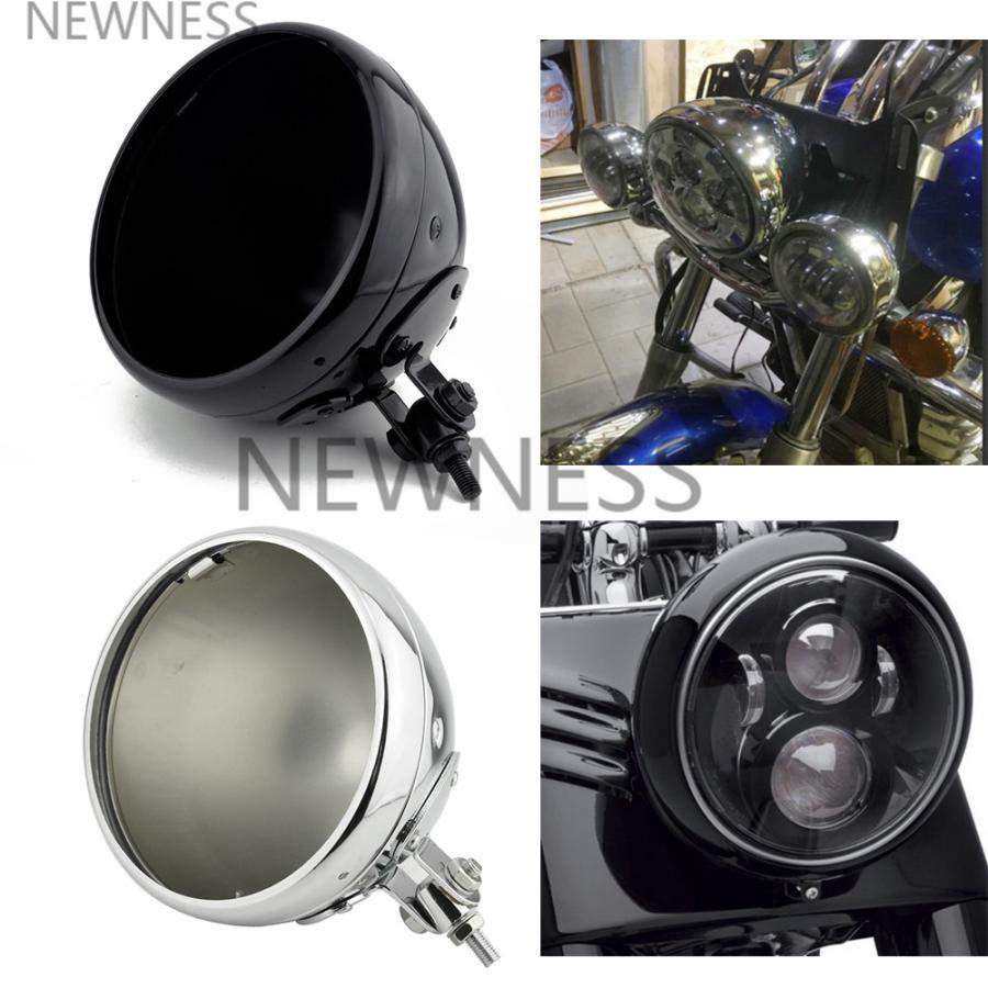 【並行輸入品】 ハーレー カスタム 灯台ハウジング cb400 汎用 オートバイ ヘッドライト ハウジング 7インチの画像
