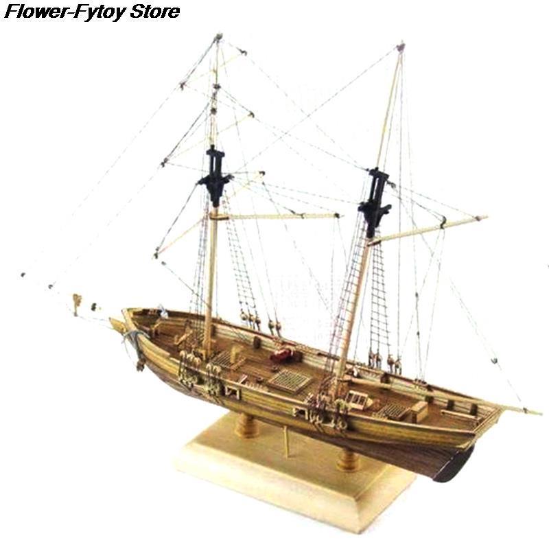 並行輸入品】 木製帆船キット 子供 古典的 手作りの船の組み立て 1/70
