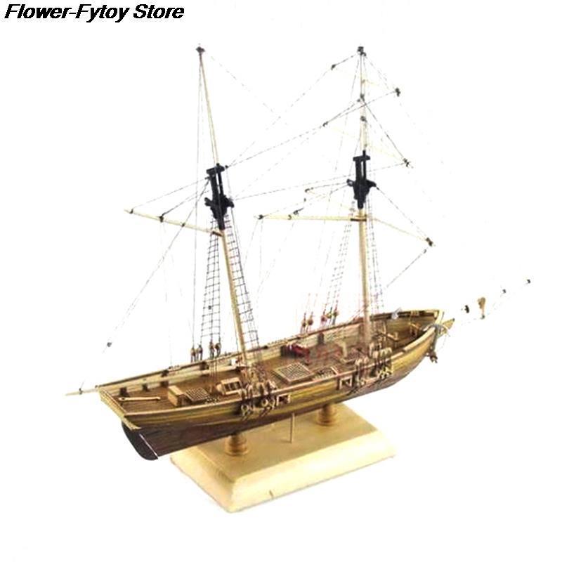 並行輸入品】 木製帆船キット 子供 古典的 手作りの船の組み立て 1/70