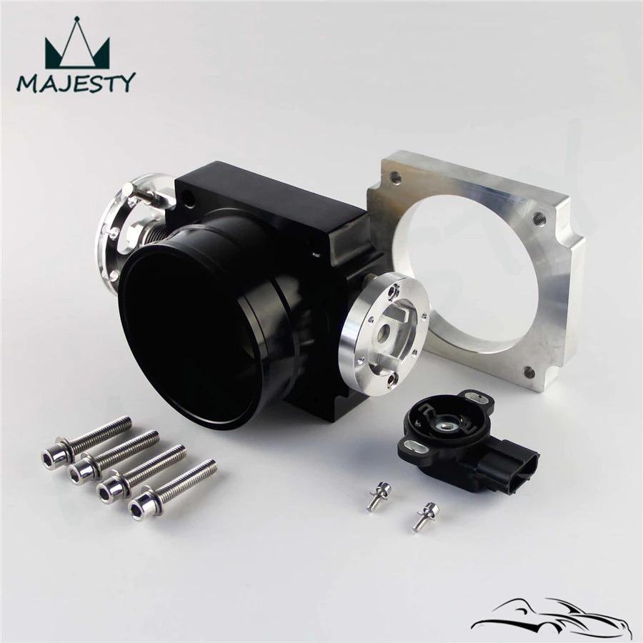 1JZー 2JZ 90MM ビッグスロットルボディ TPS付! 汎用フランジ付 1JZー 2JZ 90MM ビッグスロットルボディ TPS付! 汎用フランジ付
