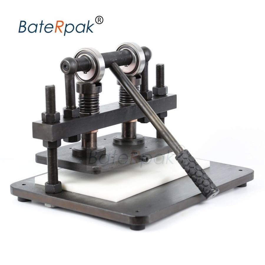 ハンドプレス機 ダブルホイール (26×16cm) 革裁断 革切断 レザー切断