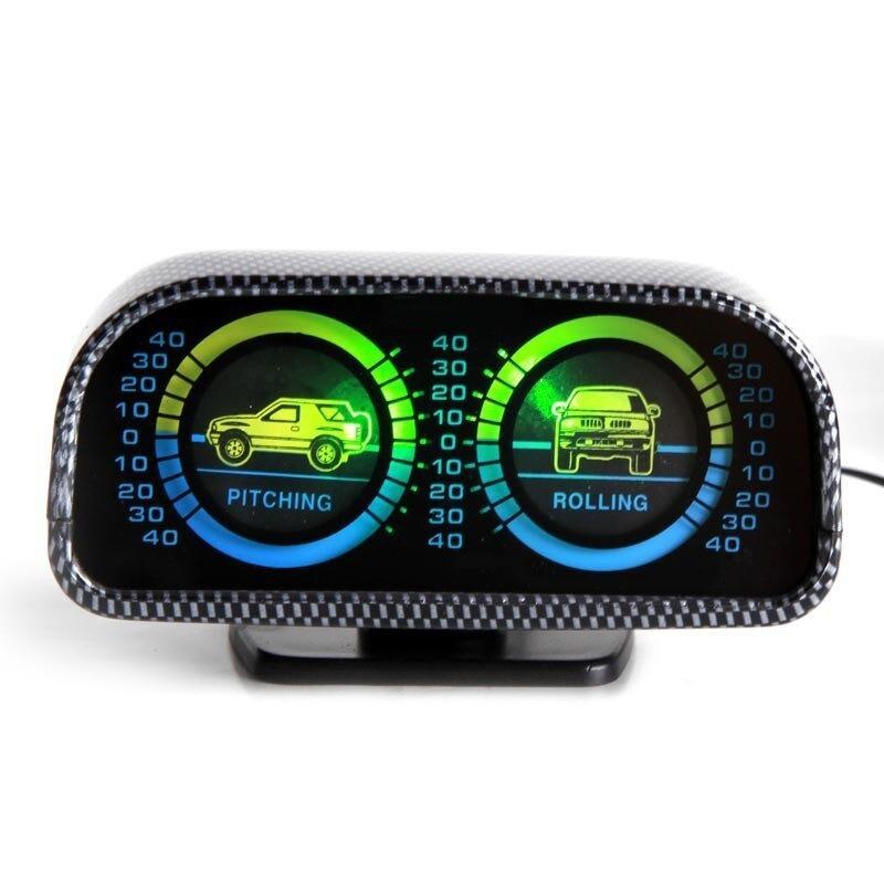 自動車傾斜計バランサスロープバランサ極超音速自動コンパスと Led ライトのためにオフロード車 Suv の車のアクセサリー 時計 温度計 コンパス Bollywoodpapa Com