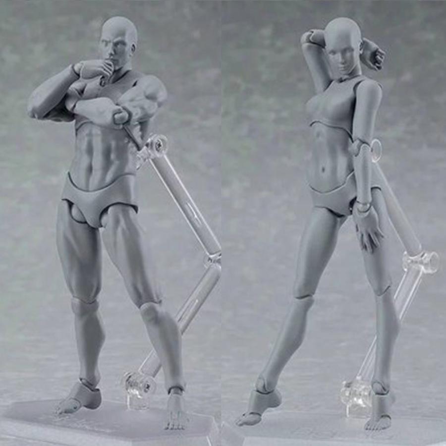 男女セット♪ 可動 アクションフィギュア デッサン スケッチ用 男女セット♪ 可動 アクションフィギュア デッサン スケッチ用