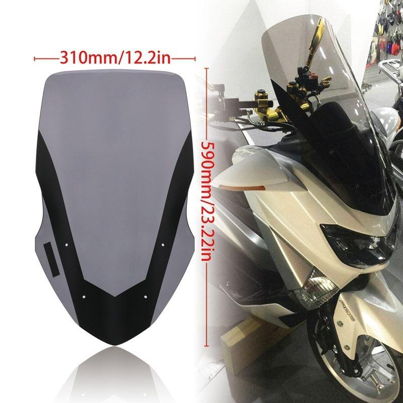 バイク フロントガラスフロントガラス偏向器ウインドシールドスクリーンヤマハ NMAX155 N-MAX 125 NMAX125 NMAX 155 2016 2017 2018｜yko-storeyk｜04