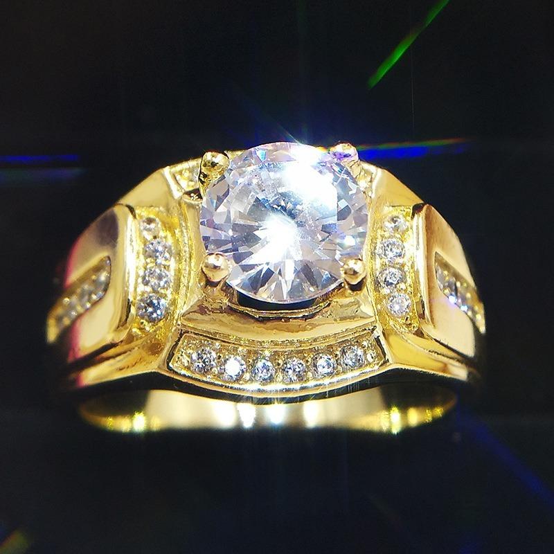 新品 送料無料 メンズ ダイヤモンド 指輪 豪華 リング アクセサリー 高