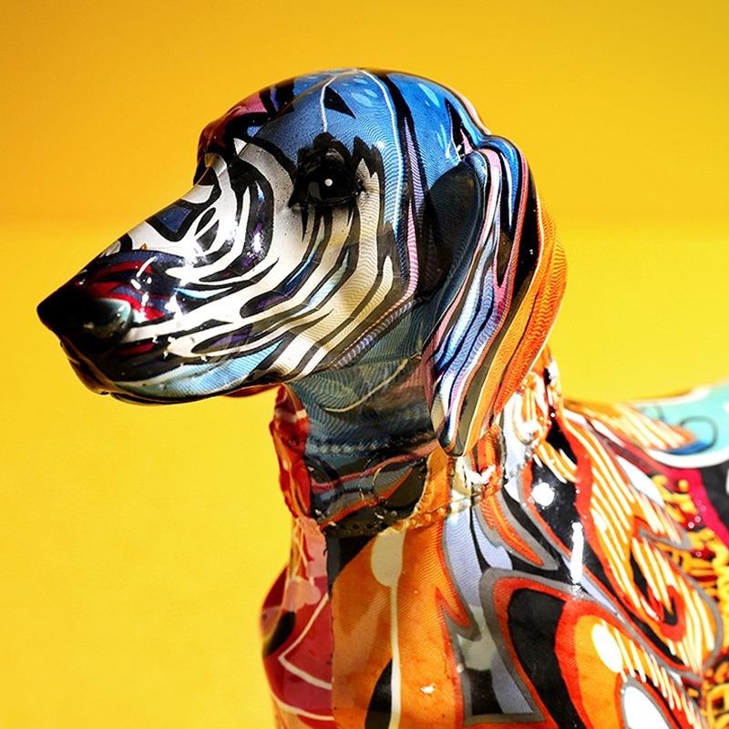 Lサイズ ペイントミニチュアダックスフンド ダックス 落書き 犬 Lサイズ ペイントミニチュアダックスフンド ダックス 落書き 犬