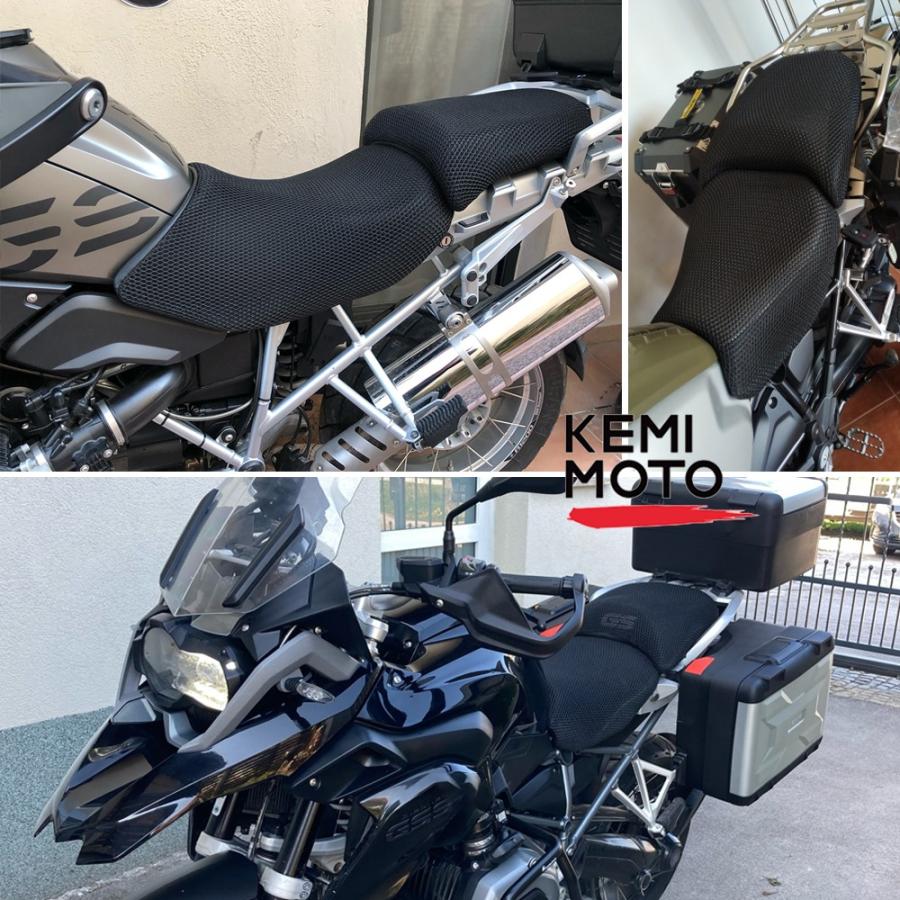 オートバイ シート カバー 保護 クッション サドル 3D メッシュ ブラック BMW R1200GS R 1200 GS LC ADV アドベンチャー R1250GS｜yko-storeyk｜04