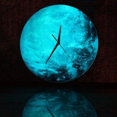 新品 掛け時計 壁掛け時計 置き時計 月 ムーン インテリア 夜光 