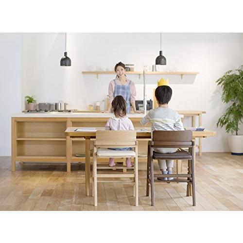 大和屋 キトコ キッズダインニングチェア ナチュラルフレーム アイボリー 3歳からのダイニングチェア アイボリー 3歳からのダイニングチェア