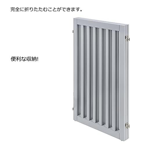 限定素材を使用 unipaws ハイタイプペットゲート置くだけ木製バリア、犬用フェンス 、グレー 【1710313767】(11008円)