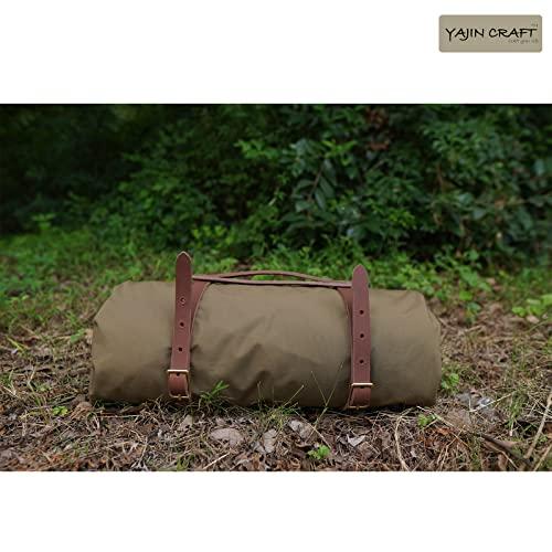 YAJIN CRAFT 軍幕テント ワンポールテント ソロテント TCテント スカート付 二股化 煙突穴付 ダブルジッパー 