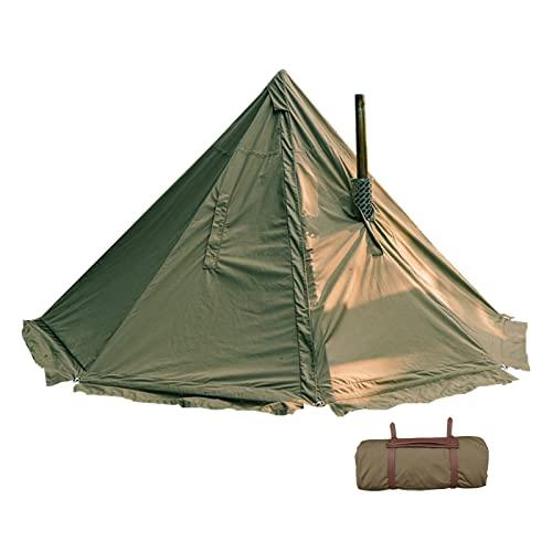 YAJIN CRAFT 軍幕テント ワンポールテント ソロテント TCテント スカート付 二股化 煙突穴付 ダブルジッパー 