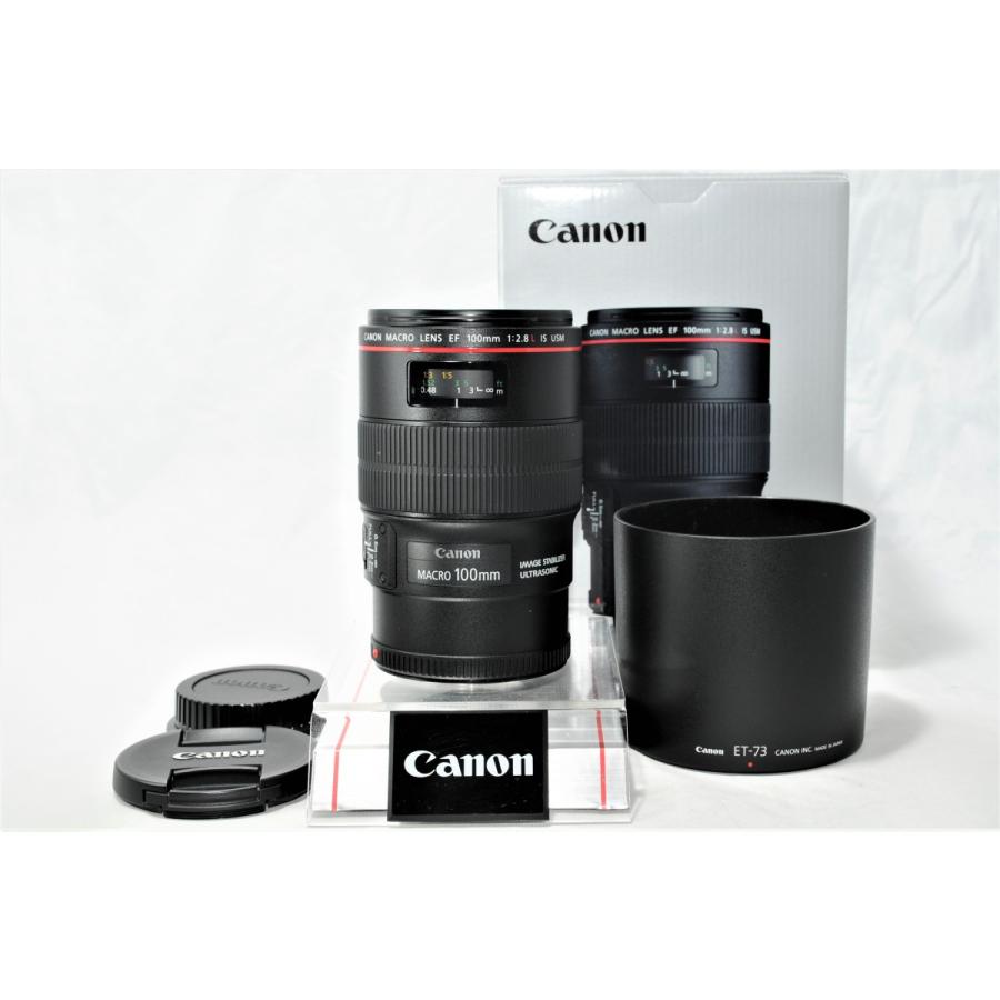 【限定特価】 Canon 単焦点マクロレンズ USM IS マクロ F2.8L EF100mm 交換レンズ