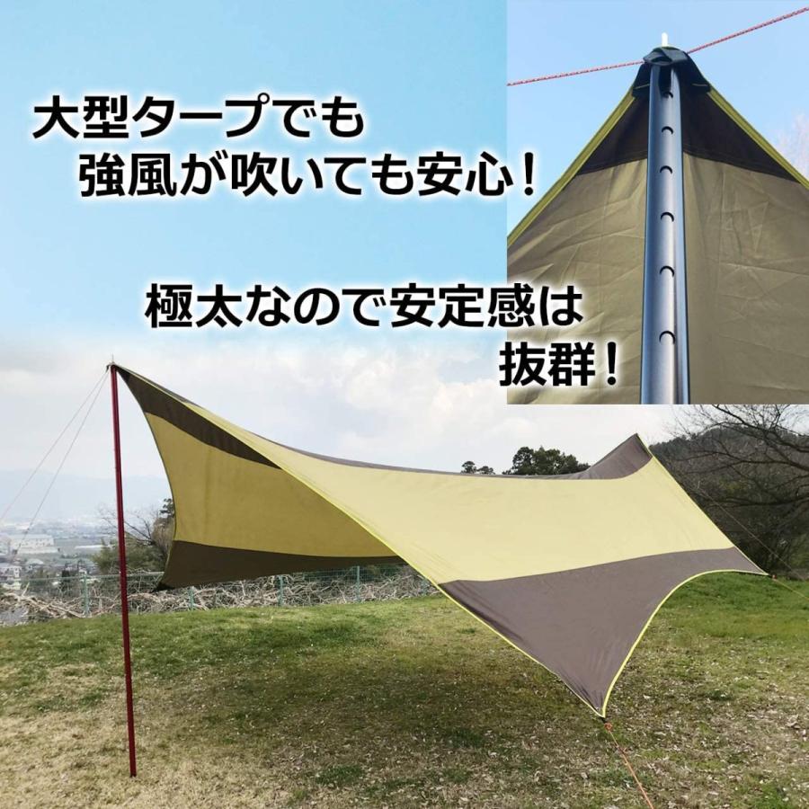 DOD ヘキサタープ　アルミ（極太）伸縮ポール２本組 DOD ヘキサタープ アルミ（極太）伸縮ポール2本組 【公式通販】