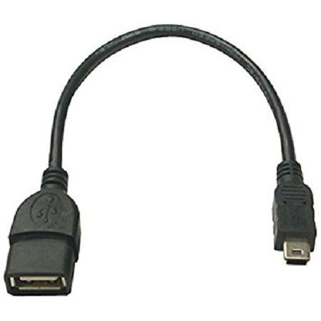 (中古品)miniUSB ホストケーブル miniUSB(オス)-USB-A(メス) 14cm 延長ケーブル(定形外郵便、代引不可、送料別商品)｜yleciel
