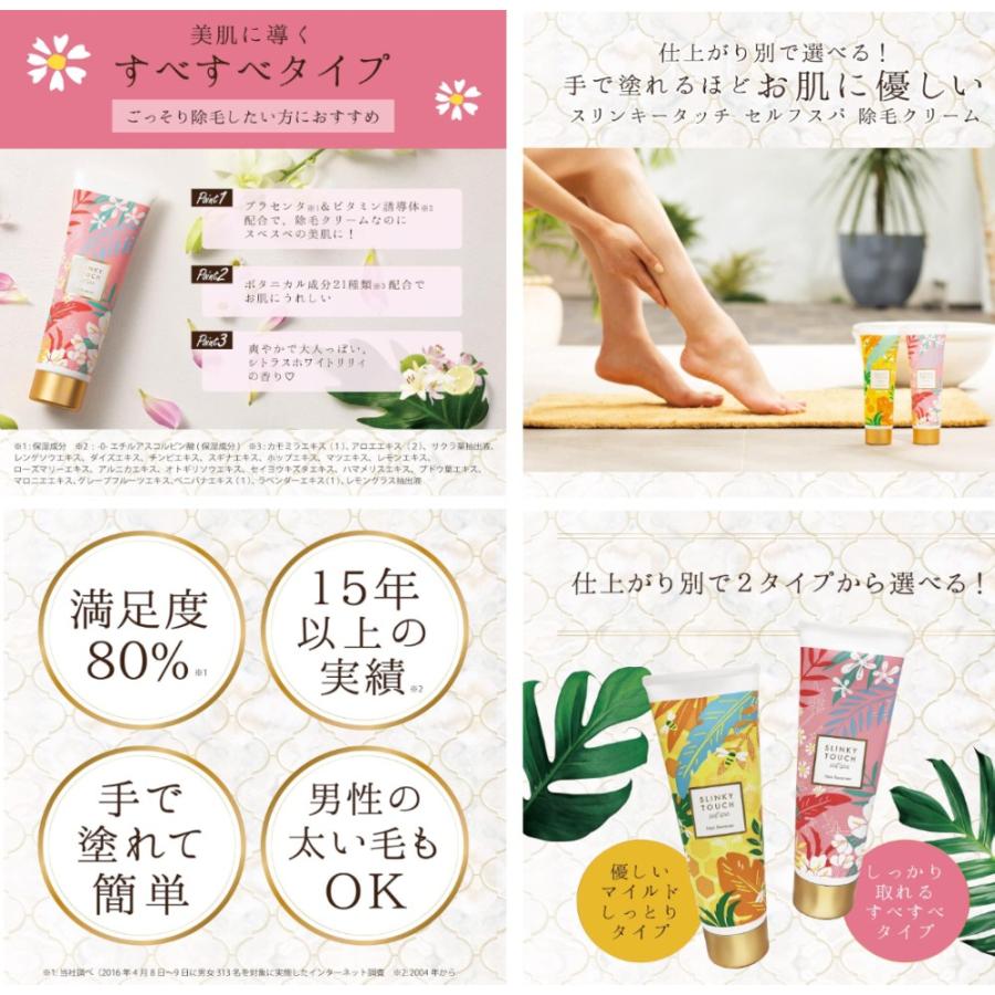 スリンキータッチ セルフスパ 除毛クリーム (ボディ用) 110g(ゆう 