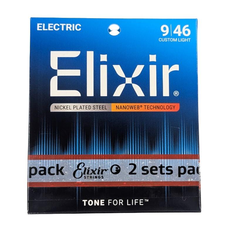 Elixir/エリクサー エレキギター弦 #12027 2個セット NANOWEB Custom