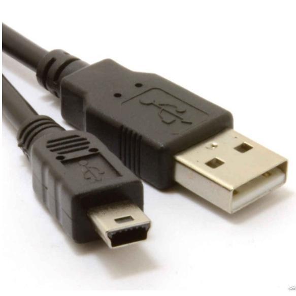 ミニUSBケーブル 《1m》 《ブラック》 タイプAオス-miniBオス デジカメ ミニB USBケーブル(定形外郵便、代引不可、送料別商品)