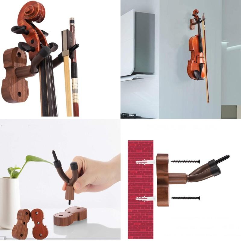 並行輸入品】バイオリン用 フック ハンガー 《ブラウン》 ホルダー