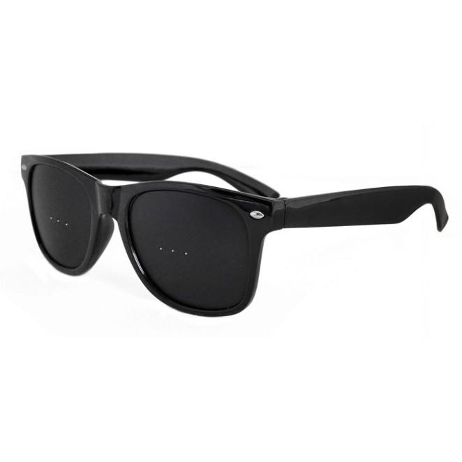 ピンホールメガネ視覚訂正用黒色 並行輸入品】ピンホールメガネ 3穴 Pinhole Glasses トレーニング 遠近