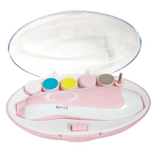 ネイルケア用品セットLED/UVライト付き 並行輸入品】電動ネイルケア セット 《ピンク》 LEDライト搭載