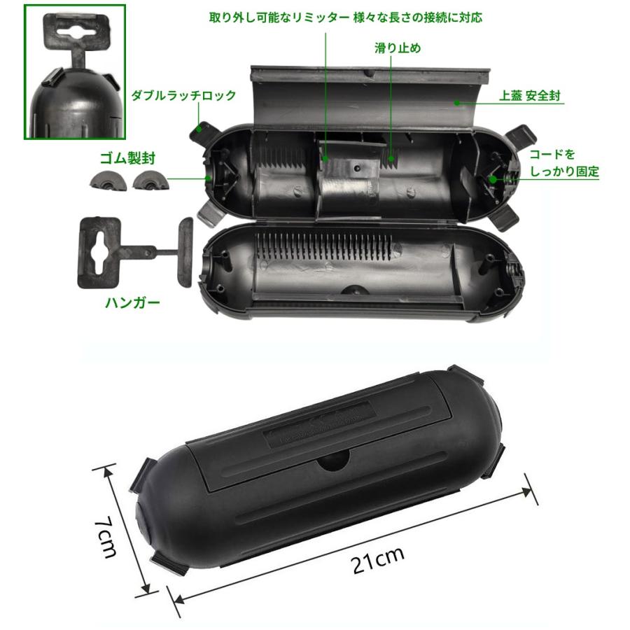 並行輸入品】防水 コンセントカバー 電源 延長コード 延長 屋外 雨よけ