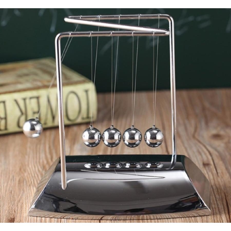 ニュートンのゆりかご ニュートンクレードル Z型 カチカチ玉 振り子 物理教材 知育玩具 教育玩具 インテリア 送料別商品 Le Ciel 通販 Yahoo ショッピング