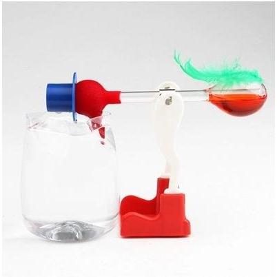 並行輸入品】ドリンキングバード 水飲み鳥 《レッド》 平和鳥 ハッピー