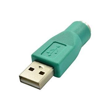 PS/2 to USB変換アダプター 《グリーン》 PS/2メス-USB A オス (定形外郵便、代引不可、送料別商品)｜yleciel｜02