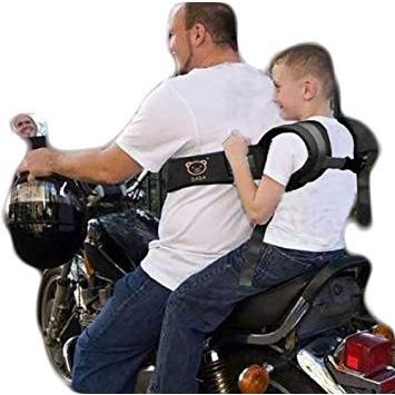 子供と安全にタンデム! バイク用 オートバイ 補助ベルト サスペンダー 親子 ツーリング シートベルト 二人乗り(送料別商品)