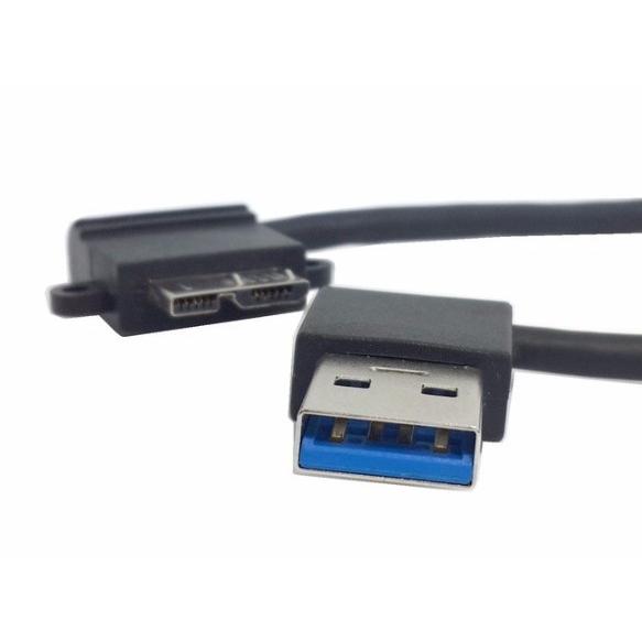 USB3.0(A)オス 左向き USB3.0 microB オス 変換ケーブル 《27cm》 データ充電ケーブル VAPS-USBL (定形外郵便、代引不可、送料別商品)